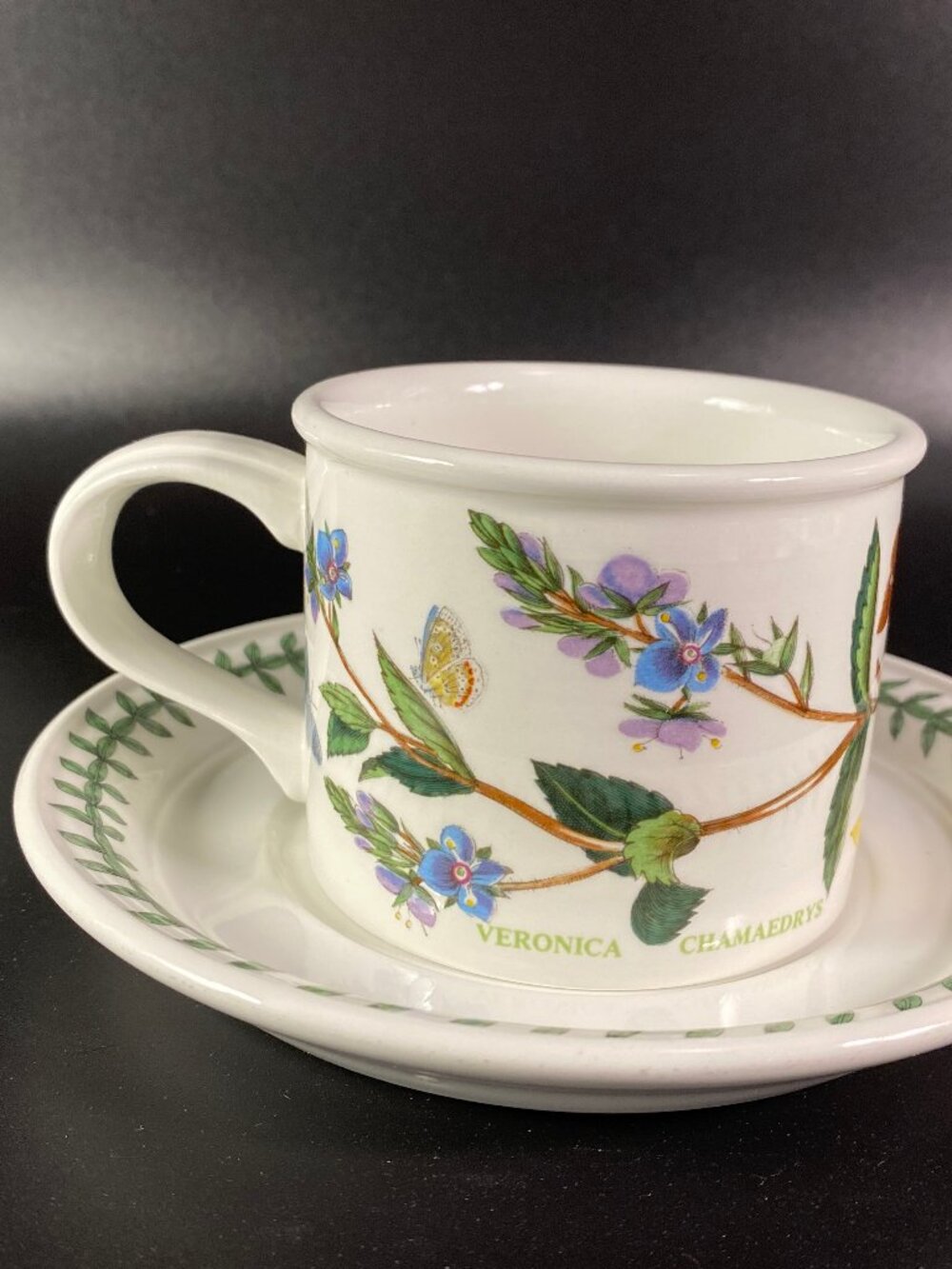 Vintage Portmeirion Mysotis Palustris coffee cup and saucer